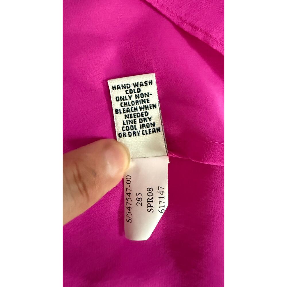 NWT Banana Republic 100% Silk Tank Top XL Pink - Picture 5 of 9